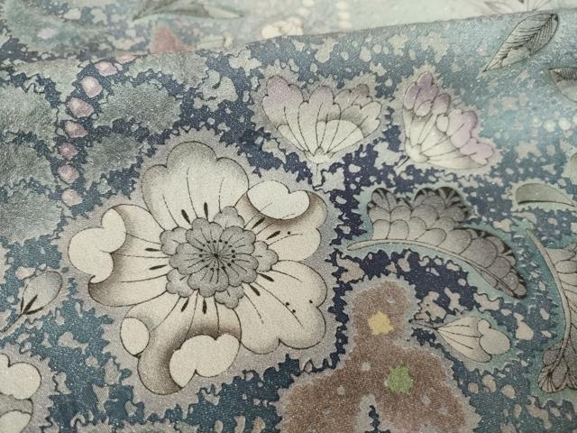 平和屋着物●吉乃一廉　幻の辻が花　訪問着　暈し染め　銀通し地　正絹　逸品　AABK7443ck