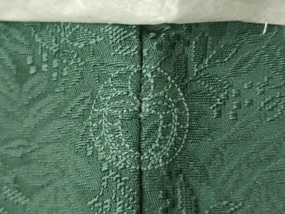 平和屋着物●上質な色無地　作家物　草木南天染　南天地紋　青鈍色　正絹　逸品　AABK7453ck