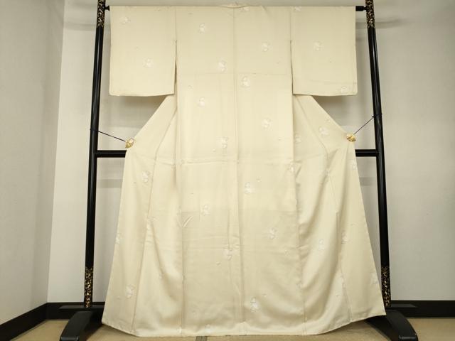平和屋着物●上質な小紋　銀杏　正絹　逸品　AABK7455ck