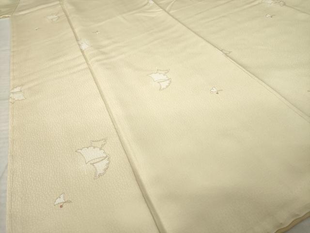 平和屋着物●上質な小紋　銀杏　正絹　逸品　AABK7455ck