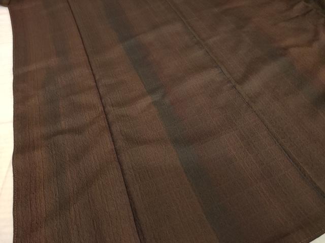 平和屋着物●上質な小紋　縞　正絹　逸品　AABK7456ck