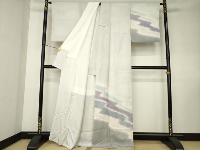 平和屋着物●訪問着　絞り　流水文　暈し染め　高島屋扱い　正絹　逸品　AABK7459ck