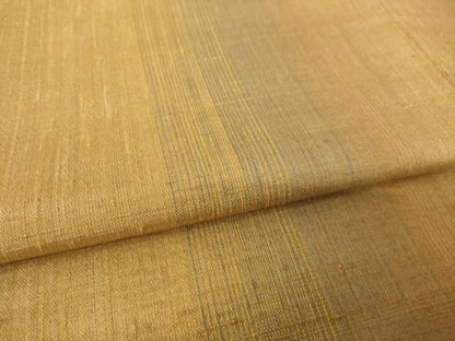 平和屋着物●上質な紬　珈琲染め　間道　正絹　逸品　AABK7463ck