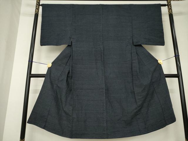 平和屋着物●男性　久留米絣　綿　逸品　AABK7464ck