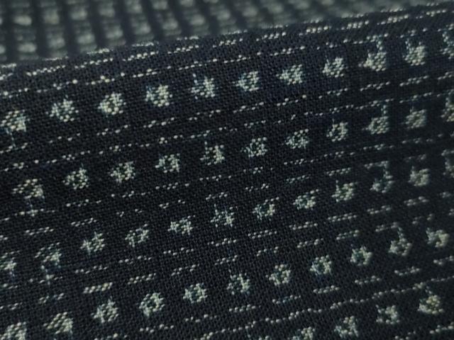 平和屋着物●男性　久留米絣　綿　逸品　AABK7464ck