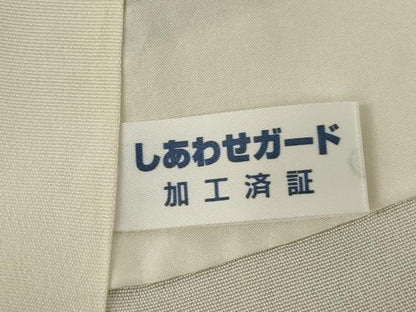 平和屋着物●訪問着　辻が花　暈し染め　銀通し地　正絹　逸品　AABK7474ck