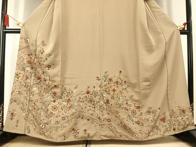 平和屋着物○訪問着 中国三大刺繍 汕頭刺繍 スワトウ刺繍 総刺繍