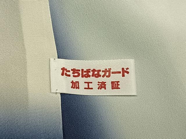 平和屋着物●夢琳派の世界　灘景翔　小紋　りぼん　暈し染め　正絹　逸品　AABK7483fy