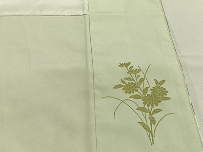 平和屋着物●訪問着　花鳥文　暈し染め　金彩　正絹　逸品　AABK7489fy