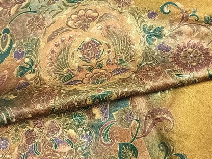 平和屋着物●訪問着　花鳥文　暈し染め　金彩　正絹　逸品　AABK7490fy