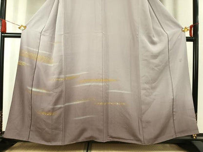 平和屋着物●人間国宝　福田喜重　刺繍　訪問着　霞文　暈し染め　金彩　正絹　逸品　AABK7491fy
