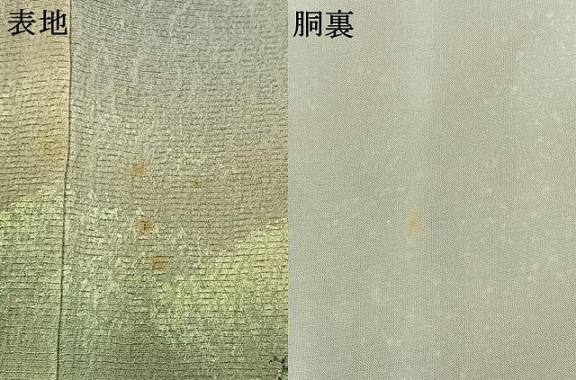 平和屋着物●訪問着　作家物　樹林文　暈し・たたき染め　金彩　正絹　逸品　AABK7496fy