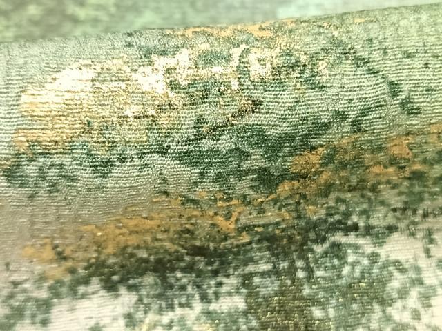 平和屋着物●訪問着　作家物　樹林文　暈し・たたき染め　金彩　正絹　逸品　AABK7496fy