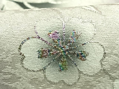 平和屋着物●訪問着　花唐草文　暈し染め　金銀彩　正絹　逸品　AABK7505fy