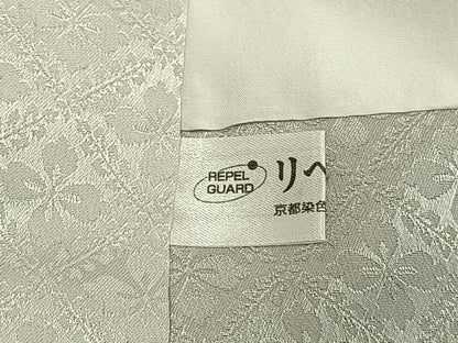 平和屋着物●訪問着　花唐草文　暈し染め　金銀彩　正絹　逸品　AABK7505fy