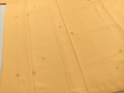 平和屋着物●上質な小紋　総刺繍　松　金糸　正絹　逸品　AABK7511fy