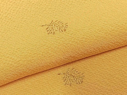 平和屋着物●上質な小紋　総刺繍　松　金糸　正絹　逸品　AABK7511fy