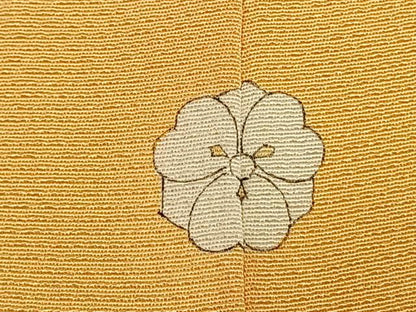 平和屋着物●上質な小紋　総刺繍　松　金糸　正絹　逸品　AABK7511fy
