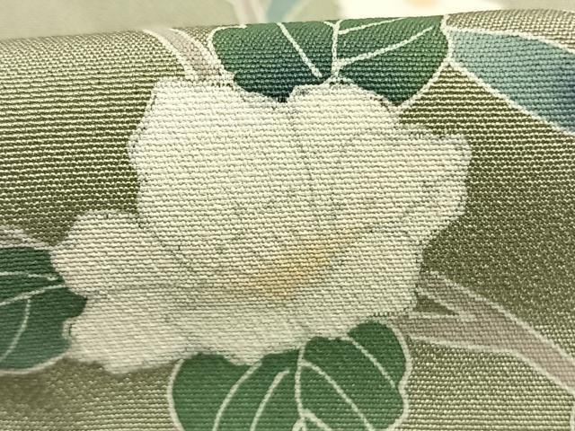 平和屋着物●訪問着　友禅　枝花文　暈し染め　正絹　逸品　AABK7519fy