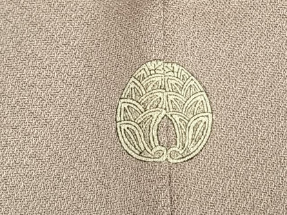 平和屋着物●訪問着　刺繍　雪輪花文　金銀彩　正絹　逸品　AABK7520fy