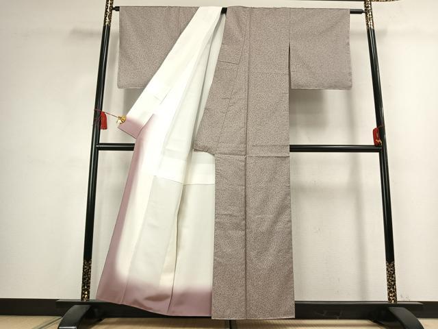 平和屋着物●本場染大島紬　作家物　霞文　正絹　逸品　未使用　AABK7522fy