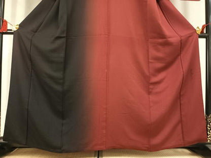 平和屋着物●染色作家　斉藤三才　訪問着　片身替わり　霞文　正絹　逸品　AABK7531fy
