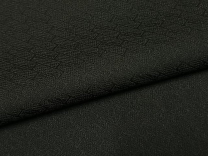 平和屋着物●染色作家　斉藤三才　訪問着　片身替わり　霞文　正絹　逸品　AABK7531fy
