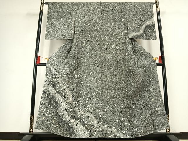 平和屋着物●訪問着　飛鳥文　暈し・たたき染め　金銀彩　正絹　逸品　AABK7536fy