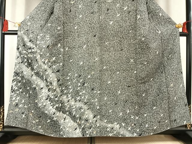 平和屋着物●訪問着　飛鳥文　暈し・たたき染め　金銀彩　正絹　逸品　AABK7536fy