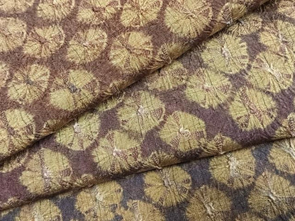 平和屋着物●上質な紬　流彩しぼり　蜘蛛絞り　証紙付き　正絹　逸品　未使用　AABK7539fy