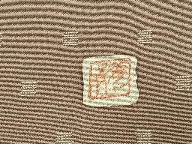 平和屋着物●上質な小紋　作家物　舞桜文　正絹　逸品　AABK7545fy
