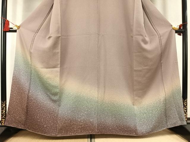 平和屋着物●訪問着　霞文　暈し染め　正絹　逸品　未使用　AABK7549fy
