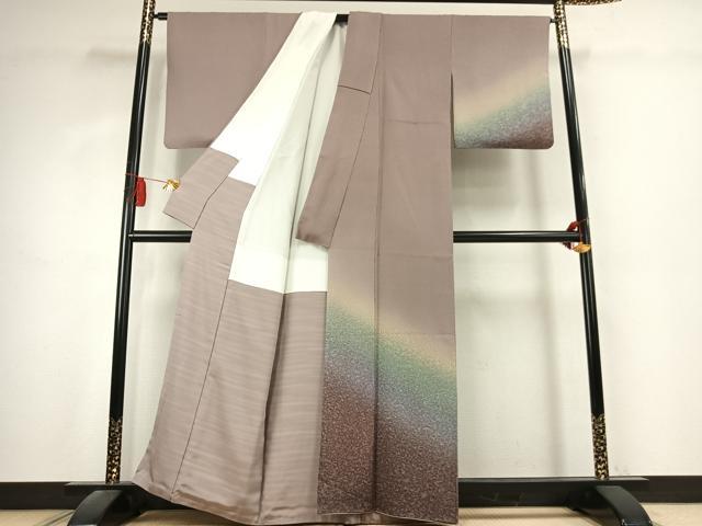 平和屋着物●訪問着　霞文　暈し染め　正絹　逸品　未使用　AABK7549fy