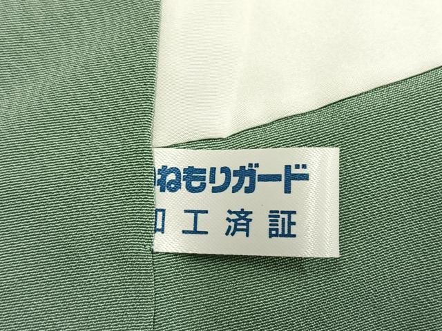 平和屋着物●上質な色無地　薄萌葱色　正絹　逸品　未使用　AABK7550fy
