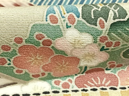 平和屋着物●豪華色留袖　友禅　作家物　風景花文　正絹　逸品　AABK7552fy