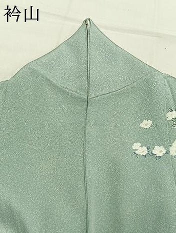 平和屋着物●訪問着　枝花文　暈し染め　金彩　正絹　逸品　AABK7554fy