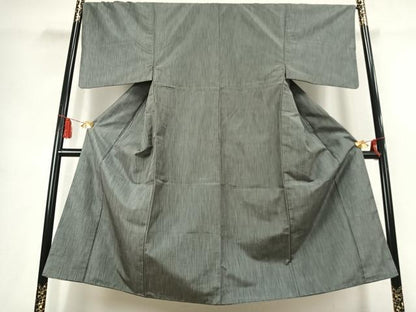 平和屋着物●男性　紬　縞　正絹　逸品　AABK7558fy