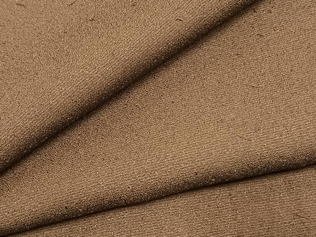 平和屋着物●男性　お召　アンサンブル　色無地　憲法色　正絹　逸品　AABK7562fy