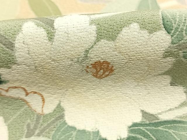 平和屋着物●訪問着　地紙花文　暈し染め　金彩　正絹　逸品　AABK7564fy