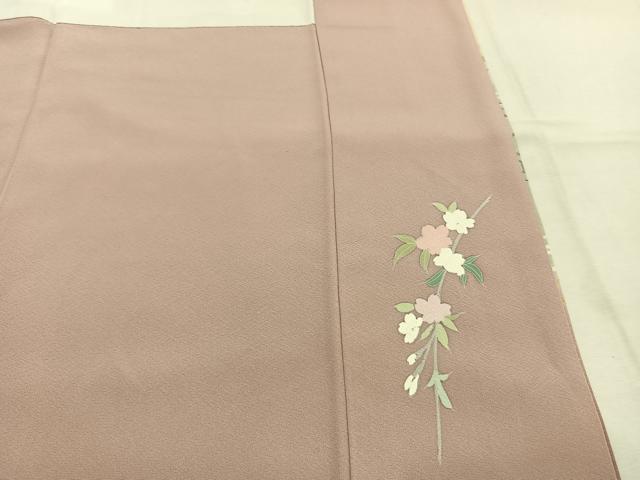 平和屋着物●訪問着　地紙花文　暈し染め　金彩　正絹　逸品　AABK7564fy