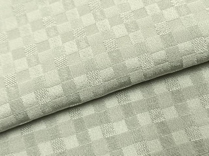 平和屋着物●上質な色無地　市松地紋　紫水晶色　ロング丈　正絹　逸品　AABK7566fy