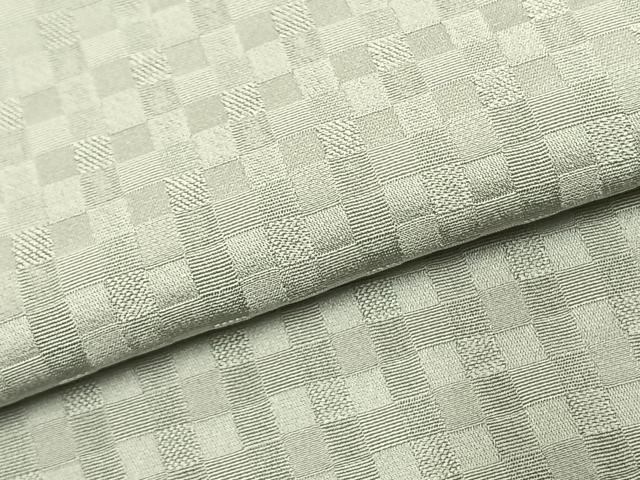 平和屋着物●上質な色無地　市松地紋　紫水晶色　ロング丈　正絹　逸品　AABK7566fy
