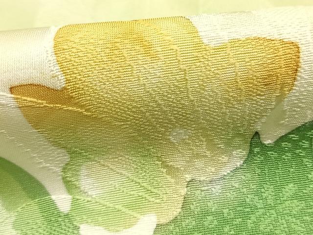平和屋着物●上質な小紋　地紋起こし　草花文　暈し染め　正絹　逸品　AABK7567fy