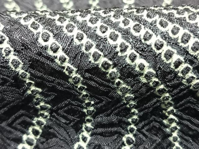 平和屋着物●上質な小紋　総絞り　流水文　正絹　逸品　AABK7575fy