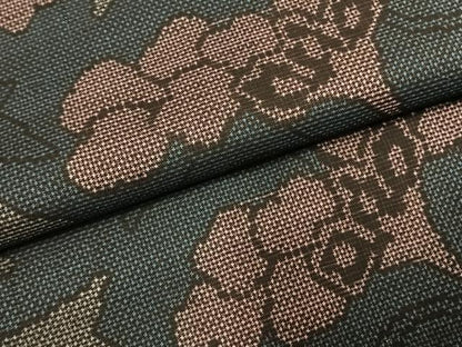 平和屋着物●本場大島紬　7マルキ　花唐草文　正絹　逸品　未使用　AABK7579fy