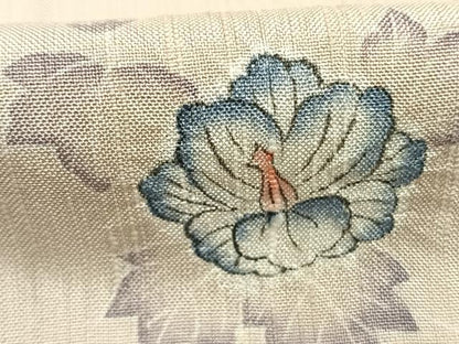 平和屋着物●上質な小紋　紬地　辻が花　正絹　逸品　AABK7584fy