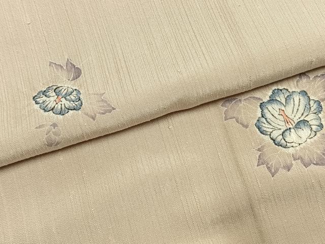 平和屋着物●上質な小紋　紬地　辻が花　正絹　逸品　AABK7584fy