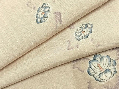 平和屋着物●上質な小紋　紬地　辻が花　正絹　逸品　AABK7584fy
