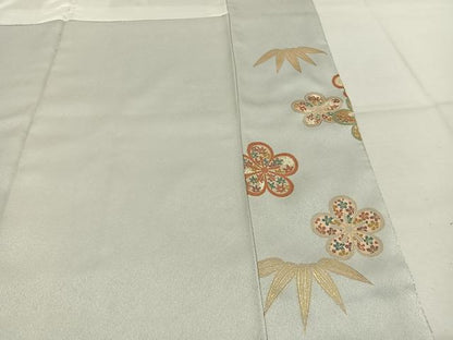 平和屋着物●訪問着　竹　梅　金彩　正絹　逸品　AABK7586fy
