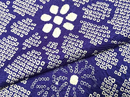 平和屋着物●訪問着　総絞り　舞花文　正絹　逸品　AABK7591fy